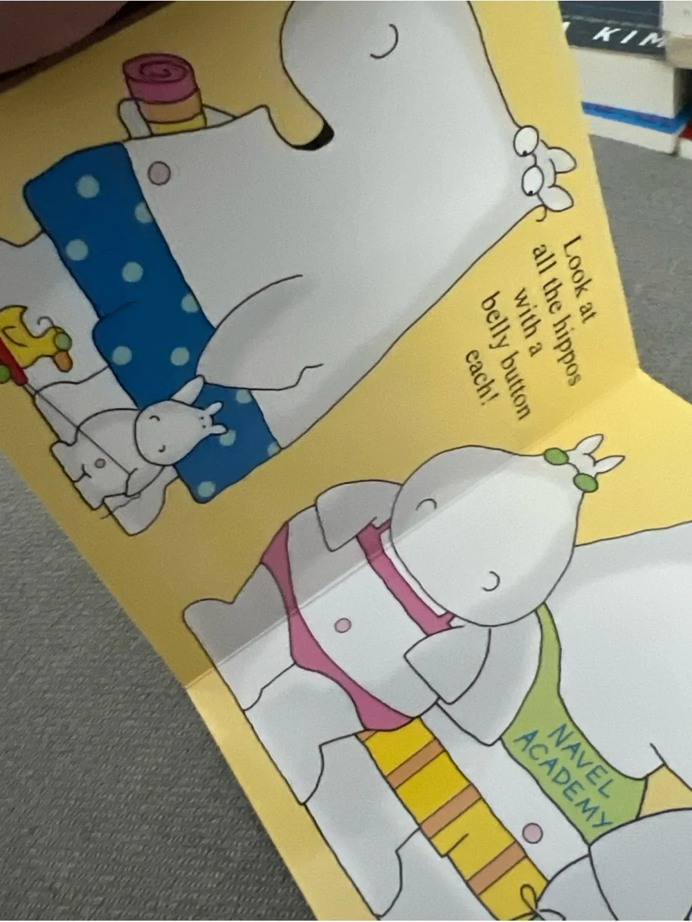 Sandra Boynton Belly Button Book — Green with Pink Polka Dots